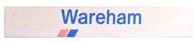 Lot 186 - RAILWAYANA - LATE 20TH CENTURY WAREHAM STATION SIGN