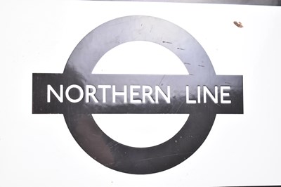 Lot 200 - RAILWAYANA - MID-CENTURY NORTHERN LINE ENAMEL SIGN