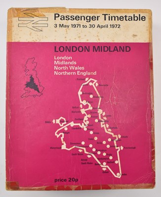 Lot 213 - RAILWAYANA - SELECTION OF BRITISH RAILWAY WORKING TIMETABLES