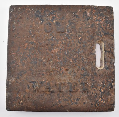 Lot 214 - RAILWAYANA - GWR - CAST IRON WATER HYDRANT COVER