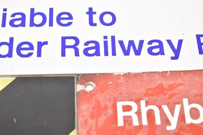 Lot 210 - RAILWAYANA - MIXED SELECTION OF SIGNS