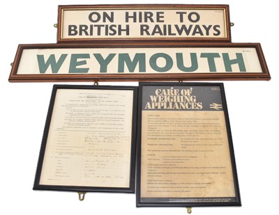 Lot 221 - RAILWAYANA - MIXED SELECTION OF RAILWAY / STATION PAPER SIGNS