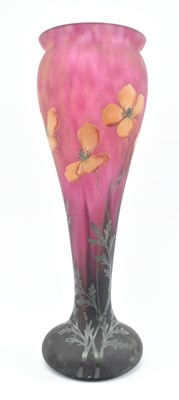Lot 29 - ART NOUVEAU JUGENDSTIL CIRCA 1910S / 1920S GLASS PASTE FLORAL VASE