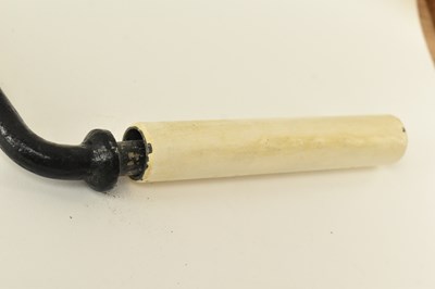 Lot 223 - RAILWAYANA - EARLY 20TH CENTURY PIG-STICK & WHEEL TAPPER HAMMER