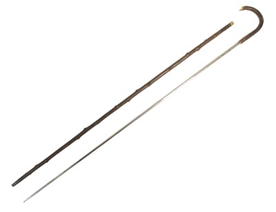 Lot 66 - 19TH CENTURY VICTORIAN GENTLEMAN'S SWORD STICK
