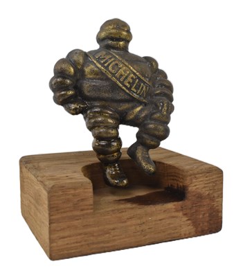 Lot 144 - MICHELIN MAN - CAST BRASS CAR MASCOT OF MR BIBENDUM