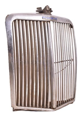 Lot 23 - ARMSTRONG SIDDELEY - VINTAGE FRONT CAR RADIATOR AND MASCOT