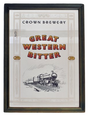 Lot 107 - CROWN BREWERY - GREAT WESTERN BITTER - PUB MIRROR