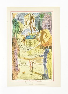 Lot 44 - DALI, SALVADOR. 1948 THE ENTRANCE TO HEAVEN SIGNED IN PENCIL ILLUSTRATION PRINT