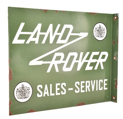 Lot 130 - LAND ROVER - 1990S ENAMEL ADVERTISING SIGN