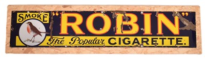 Lot 1 - ROBIN STARCH - VINTAGE ADVERTISING ENAMEL SIGN WITH ROBIN