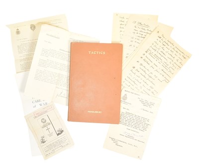 Lot 399 - MILITARY TACTICS. 1930 TACTICS BY CAPT. J. W. PENDLEBURY, M. C.