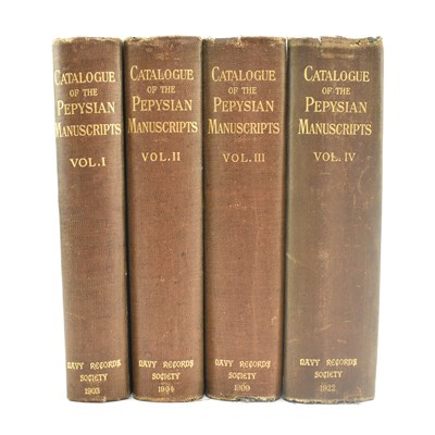 Lot 256 - NAVAL INTEREST. 1903 A CATALOGUE OF THE NAVAL MANUSCRIPTS IN THE PEPYSIAN LIBRARY