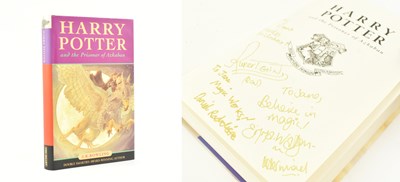 Lot 115 - CAST SIGNED HARRY POTTER - THE PRISONER OF AZKABAN SIGNED BY RADCLIFFE, WATSON & GRNIT