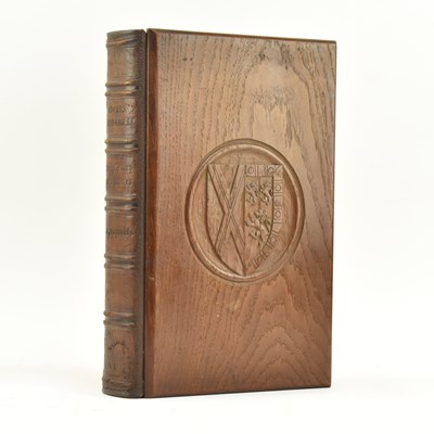 Lot 30 - WELLS LOCAL INTEREST. 1881 WELLS CATHEDRAL BOUND IN CARVED WOODEN BOARDS