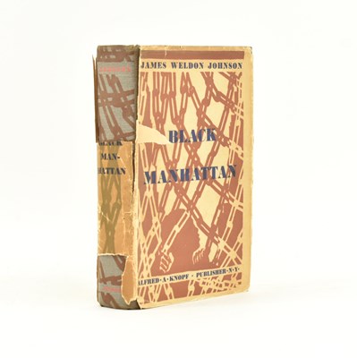 Lot 150 - JOHNSON, JAMES WELDON. 1930 BLACK MANHATTAN 1ST EDITION IN SCARCE DUST WRAPPER