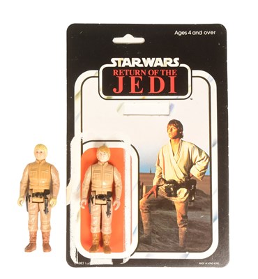 Lot 38 - STAR WARS - LUKE SKYWALKER - TWO VARIATION ACTION FIGURES + CARD BACK