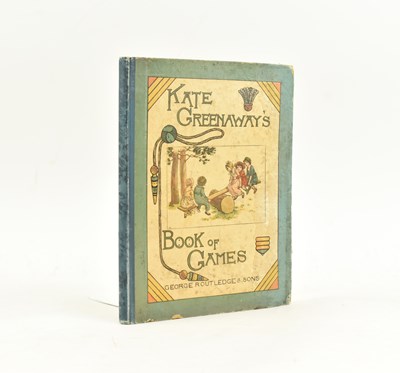 Lot 97 - GREENAWAY, KATE. 1889 BOOK OF GAMES PRINTED BY EDMUND EVANS, HIS COPY