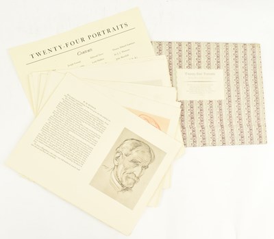 Lot 258 - ROTHENSTEIN, SIR WILLIAM. 1957 TWENTY-FOUR PORTRAITS LIMITED EDITION OF 90