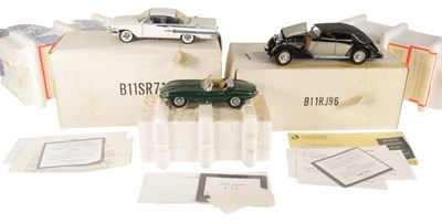 Lot 277 - DIECAST - 3X FRANKLIN MINT 1/24 SCALE PRECISION DIECAST MODELS