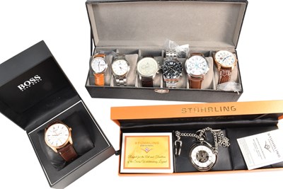 Lot 334 - COLLECTION OF FASHION WATCHES & POCKET WATCH