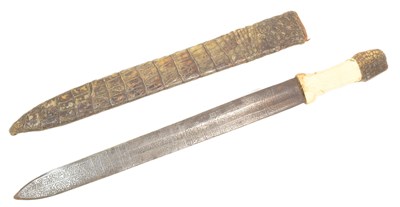 Lot 80 - EARLY 20TH CENTURY SUDANESE BEJA PEOPLE HALF SWORD