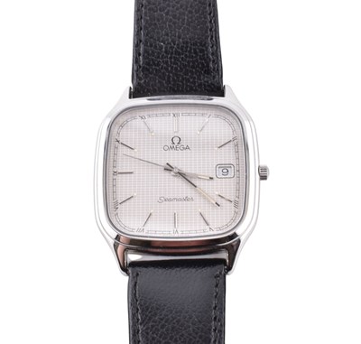 Lot 110 - OMEGA SEAMASTER STAINLESS STEEL CASED QUARTZ WRISTWATCH
