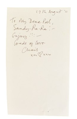 Lot 47 - CHRISTINE MCVIE (1943-2022) - FLEETWOOD MAC - SIGNED LETTER