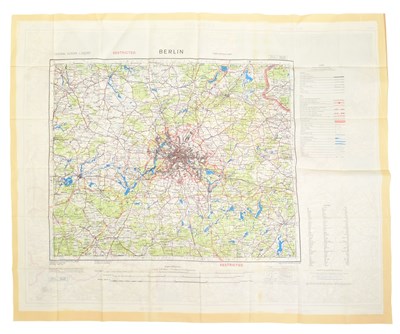 Lot 358 - POST WAR SILK MAP OF GERMANY & BERLIN