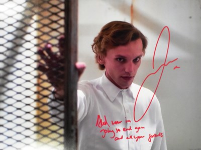 Lot 3 - JAMIE CAMPBELL BOWER - STRANGER THINGS - SIGNED 16X12" PHOTO