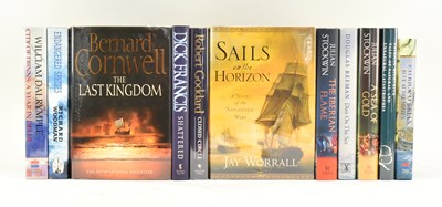 Lot 296 - MODERN FIRST EDITIONS. COLLECTION OF HISTORICAL FICTION THRILLERS IN DUST WRAPPERS