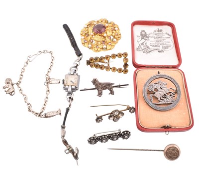 Lot 293 - COLLECTION OF ANTIQUE & LATER JEWELLERY & ACCESSORIES
