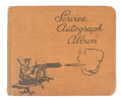 Lot 428 - WWI INTEREST - NURSE'S AUTOGRAPH ALBUM FROM THE FIRST WORLD WAR