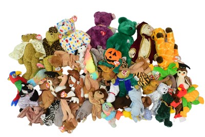 Lot 114 - BEANIE BABIES - COLLECTION OF X50 ORIGINAL TY BEANIE BABIES
