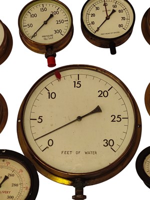 Lot 119 - COLLECTION OF 20TH CENTURY MARINE PRESSURE GAUGES