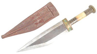 Lot 241 - EARLY 20TH CENTURY EAST AFRICAN ETHIOPIAN AFAR / DANAKIL PEOPLE DAGGER