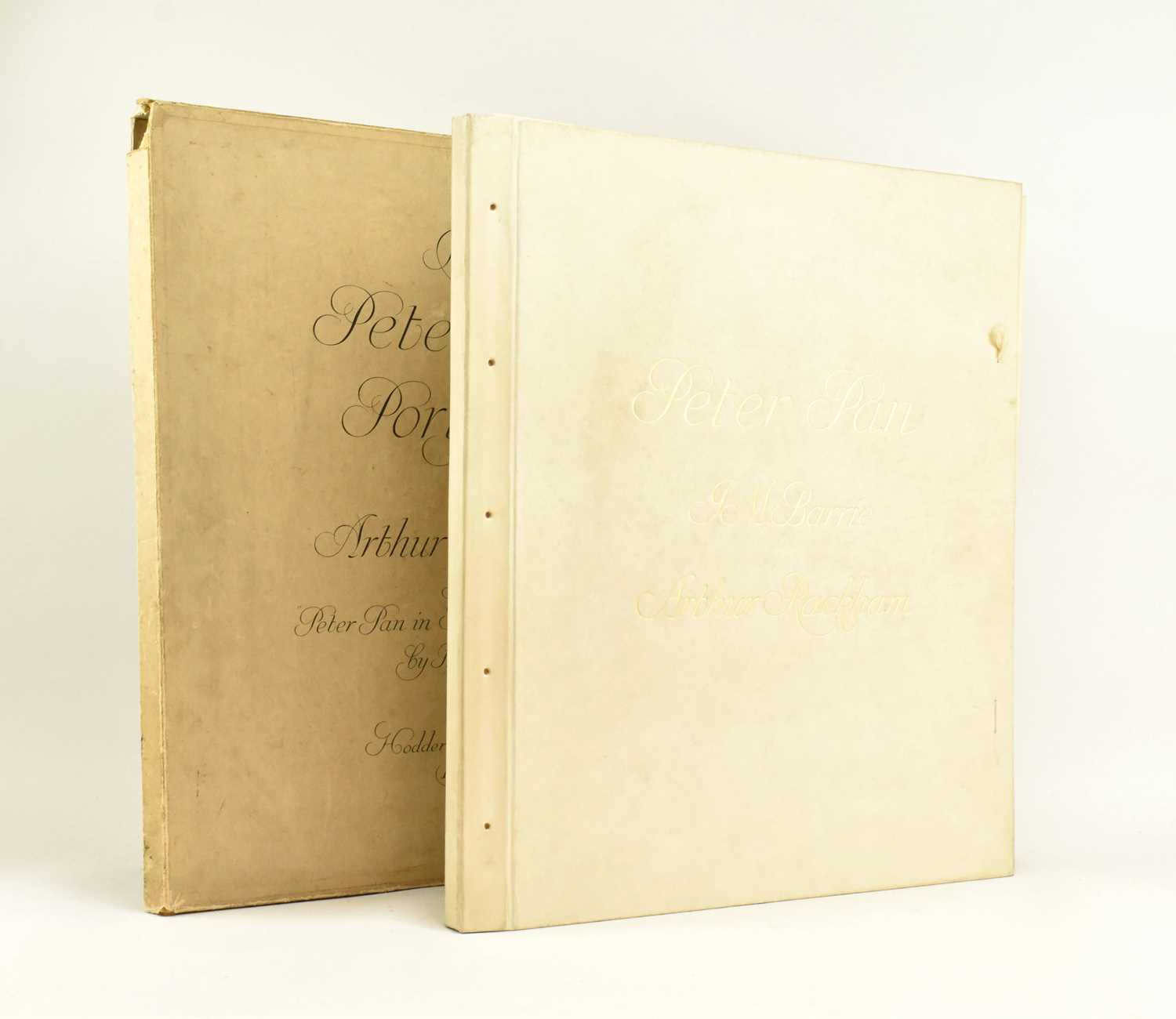 Lot 20 - RACKHAM, ARTHUR. 1912 PETER PAN PORTFOLIO LIMITED EDITION IN ELEPHANT PORTFOLIO & ORIG. BOX