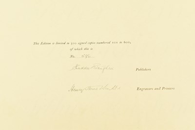 Lot 20 - RACKHAM, ARTHUR. 1912 PETER PAN PORTFOLIO LIMITED EDITION IN ELEPHANT PORTFOLIO & ORIG. BOX