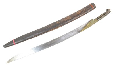 Lot 18 - MID 19TH CENTURY OTTOMAN EMPIRE TURKISH YATAGHAN SWORD