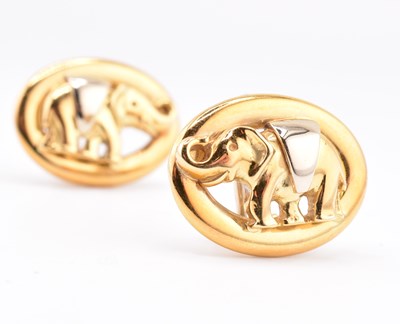 Lot 78 - 18CT GOLD ELEPHANT STUD EARRINGS