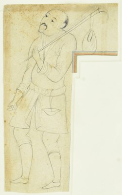Lot 105 - TWO PERSIAN ILLUSTRATED FRAGMENTS, ONE FROM SHAHNAMEH