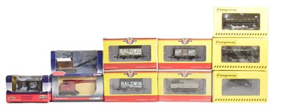 Lot 283 - MODEL RAILWAY - OXFORD RAIL, FLANGEWAY, BACHMANN & CORGI OO GAUGE ROLLING STOCK TRACKSIDE