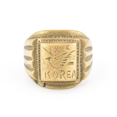 Lot 238 - KOREAN WAR TRENCH ART RING