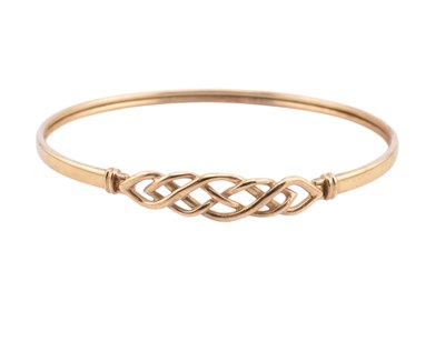 Lot 181 - HALLMARKED 9CT GOLD BANGLE