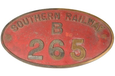 Lot 436 - RAILWAYANA - SOUTHERN RAILWAY LOCOMOTIVE CABSIDE NAME PLATE