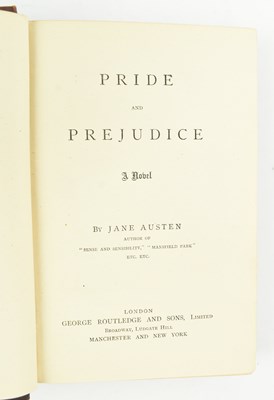 Lot 5 - AUSTEN, JANE. C1895 PRIDE AND PREJUDICE IN ORIG. CLOTH