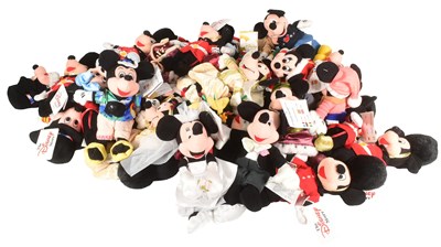 Lot 105 - MICKEY MOUSE - ORIGINAL DISNEY STORE MICKEY & MINNIE MOUSE PLUSH TOYS