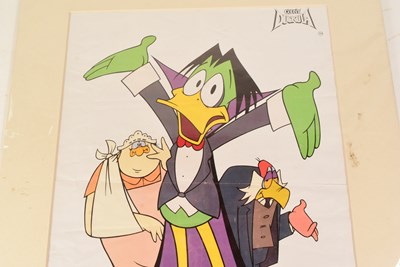 Lot 106 - COUNT DUCKULA (1988 CARTOON) - SIR DAVID JASON SIGNED POSTER
