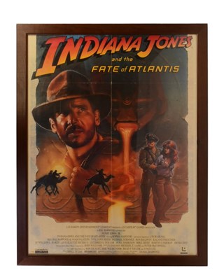 Lot 46 - INDIANA JONES AND THE FATE OF ATLANTIS (VIDEO GAME) - ORIGINAL POSTER