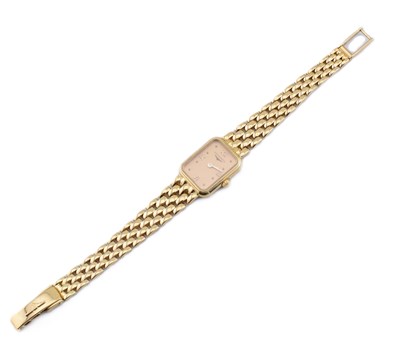 Lot 22 - LONGINES - HALLMARKED 18CT GOLD WRISTWATCH